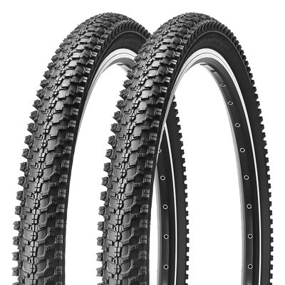 MOHEGIA 26x1.95 Inch Mountain Bike Tires,26" Steel Bead All-Terrain Folding MTB Replacement Tires 2-Pack - High-Performance Durable for Off-Road, Street & Trail Adventures-2 Unit
