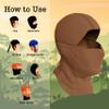 BaHoki Essentials Balaclava Ski Mask - Breathable Thermal Face Cover for Cold Weather - Wind-Resistant Head Gear for Work, Hunting, Snowboarding (Brown) view 4