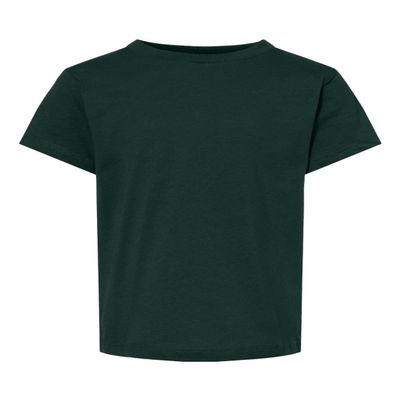 JustBlanks Baby Short Sleeve Casual Tee Shirt Dri-Power Lightweight Crew Neck T-Shirt for Kids - Forest - 3T