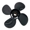 RASON-REX OEM Grade Aluminum Outboard 4 Blades Classic Pressed-in Propeller for Mercury Outboard Engines 25-30HP Bigfoot,40-60HP Sea Pro/Marathon/Mariner/Force 10.6X12 Pitch with 13 Spline Tooth,RH view 4