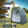 Bike Storage Tent, Anti-Dust Waterproof Bicycle Tent, Portable Bike Storage Tent for 3-4 Bikes, Foldable Bike Shelter for Garden, Camping, Outdoor - Grayish Green view 2