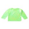 FEESHOW Kids Girls Shiny Metallic T-Shirt Long Sleeve Loose T-Shirt for Stage Performance Costume Jazz Hip Hop Dancewear Green A 7-8 Years view 3
