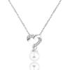 Apple Shape White Pearl Necklace Platinum Plated Fruit Design Jewelry for Teacher Women Birthday Gift Y1954 view 1