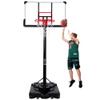 Homefine Basketball Hoop & Goal, 6.6-10 FT Height Adjustable Basketball System for for Youth and Adults, Waterproof for Indoor Outdoor Use, Black