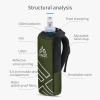 AONIJIE Quick Grip Handheld Water Bottle for Running, Hand Strap Hydration Pack with 500ml Handheld Soft Flask Water Bottle (Olive Green) view 2