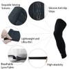 Kuangmi Full Leg Compression Sleeves Knee Braces Pain Relief for Cycling Running Marathon Basketball 1 Pair (White, XL) view 4