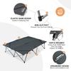 KingCamp 2 Person Queen Size Camping Cot, Folding Portable Double 550lbs Heavy Duty Oversized Large Wide XXL Foldable Sleeping Bed with Carry Bag for Two Adult Outdoor Travel Tent, Grey view 4