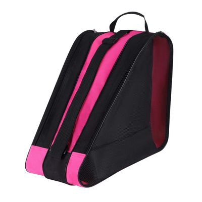 Portable Roller Skate Bag Inline Skating Carrying Bag Girl Boy Ice Skating Boots Storage Shoulder Bag with Adjustable Strap and Handle Adult Youth Large Outdoor Skating Shoes Tote with Mesh Pockets