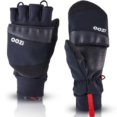 OOZi Winter Gloves for Men Women Touchscreen Gloves Cold Weather Warm Work Gloves for Hiking Running Cycling Driving (S, Black)