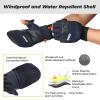 OOZi Winter Gloves for Men Women Touchscreen Gloves Cold Weather Warm Work Gloves for Hiking Running Cycling Driving (S, Black) view 2