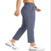 Soothfeel Women's Pants with 4 Pockets 7/8 Stretch High Waisted Sweatpants Travel Athletic Work Golf Pants for Women(Dusty Blue, X-Small) view 2