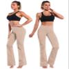 BUBBLELIME 29"/31"/33"/35"/37" 4 Styles Women's High Waist Bootcut Yoga Pants - Basic Nylon_Khaki L-33 Inseam view 3