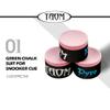 CRICAL TAOM Round Blue Green Colors Billiard Chalk Pool Snooker Chalk Accessories view 3