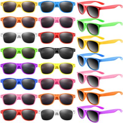 TUPARKA 48 Pack Sunglasses Party Favors Neon Colors Sunglasses Bulk Goody Bag Fillers for Beach Birthday Party Pool Party Supplies, 12 Colors