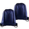 KUUQA 2 Pcs Navy Blue Drawstring Backpack Drawstring Bag Bulk Sports Cinch Bags String Backpack Storage Bags for Gym Traveling view 1