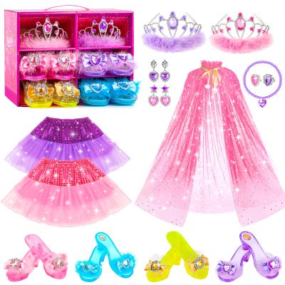 Princess Dress up Shoes,Girls Dress up Shoes Princess Dress Up Pretend Play