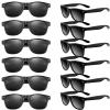 TUPARKA 12 Pack Sunglasses Neon Colors Sunglasses Party Favors Goody Bag Fillers Bulk for Birthday Party Beach Pool Party, 12 Colors (Black) view 1