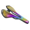 BBxunsless Colorful Comfortable Bike Seat Lightweight Carbon Fiber Bicycle Saddle Cushion with Leather Cover for Road Bike and Mountain Bike 270mmx143mm view 1