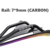 BBxunsless Colorful Comfortable Bike Seat Lightweight Carbon Fiber Bicycle Saddle Cushion with Leather Cover for Road Bike and Mountain Bike 270mmx143mm view 3