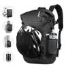 HUNTVP Bike Pannier Bag Backpack Multifunctional Bicycle Bag Cycling Bicycle Rear Seat Trunk Pack Bag Bike Saddle Bag Backseat Pack Bag with Helmet Cover (Black) view 1