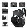 HUNTVP Bike Pannier Bag Backpack Multifunctional Bicycle Bag Cycling Bicycle Rear Seat Trunk Pack Bag Bike Saddle Bag Backseat Pack Bag with Helmet Cover (Black) view 4