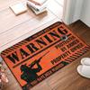 Layering Rugs Front Door Warning Protecter by Armed Property Owner Rug Outdoor Mat for Camping ( Size : 65X90CM ) view 1