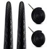 Zol Bundle 2 Pack Velocita Road Tires and Tube 700x38C, Presta/French view 1