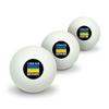 GRAPHICS & MORE I Stand with Ukraine Novelty Table Tennis Ping Pong Ball 3 Pack view 1