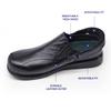 Pure Stride Nantucket Diabetic and Therapeutic Slip-On Walking Shoes for Women - Soft Full Grain Calf Skin Leather, Lightweight and Skid Resistant - Black, (9) view 3