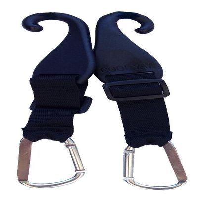 MAXBALLBAGS A Pair of Patented CJ Fence Hooks for Bat Bags, Tennis Bags, Water Bottles and Camping
