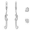 MAXBALLBAGS A Pair of Patented CJ Fence Hooks for Bat Bags, Tennis Bags, Water Bottles and Camping view 4
