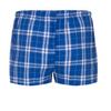 boxercraft Essential Cotton Flannel Boxer Shorts, with Fly Front Opening, XS, Royal/Silver view 4