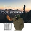 BaHoki Essentials Aluminum Canteen with Cover and Cup - Military Style Water Bottle Kit - for Outdoor Camping, Backpacking, Hiking (Green) view 3