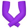 HDE Arm Sleeves for Men Women, Compression Sleeve Arm UV Protection Basketball Baseball Football Purple - S view 1