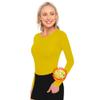 ACTIVE UNIFORMS Women's Under Scrub Tee Crew Neck Long Sleeve T-Shirt (Yellow, 4X-Large) view 1