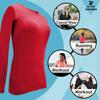 ACTIVE UNIFORMS Women's Under Scrub Tee Crew Neck Long Sleeve T-Shirt (Red, 3X-Large) view 4
