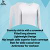 ACTIVE UNIFORMS Women's Under Scrub Tee Crew Neck Long Sleeve T-Shirt (White, Small) view 2