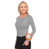 ACTIVE UNIFORMS Women's Under Scrub Tee Crew Neck Long Sleeve T-Shirt (Heather Grey, 4X-Large) view 1