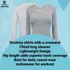 ACTIVE UNIFORMS Women's Under Scrub Tee Crew Neck Long Sleeve T-Shirt (Heather Grey, 4X-Large) view 2