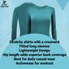 ACTIVE UNIFORMS Women's Under Scrub Tee Crew Neck Long Sleeve T-Shirt (Teal, Small) view 2