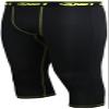 AND1 Mens Compression Pants - Athletic Performance Compression Leggings for Men - Full Length and Capri Base Layer Tights, Size X-Large, Black/Crop view 4