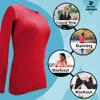 ACTIVE UNIFORMS Women's Under Scrub Tee Crew Neck Long Sleeve T-Shirt (Red, 4X-Large) view 4