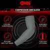 HDE Arm Sleeves for Men Women, Compression Sleeve Arm UV Protection Basketball Baseball Football Charcoal - M view 3