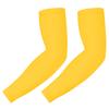 HDE Arm Sleeves for Men Women, Compression Sleeve Arm UV Protection Basketball Baseball Football Yellow - L view 2