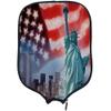 DUNHUANG American Flag Padded Pickleballs Protection Paddles Cover Personalized Cover Paddles Case Rackets Cover Holder Sleeve Case Protector, Fits Most Paddles, Rackets,099 view 1