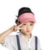 Sun Visor for Kids Adjustable Girls Sun Cap - Summer Outdoor UV Protection Sports Hat for 2 to 6 Years Pink view 1