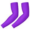 HDE Arm Sleeves for Men Women, Compression Sleeve Arm UV Protection Basketball Baseball Football Purple - L view 2