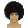 Amnenl Mens Afro Wig Curly Black Short Wigs Kinky Fancy Funny 70s Costume Halloween Party Accessory Unisex Adult Hair for Black Men view 3
