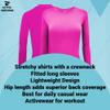 ACTIVE UNIFORMS Women's Under Scrub Tee Crew Neck Long Sleeve T-Shirt (Neon Pink, 5X-Large) view 2