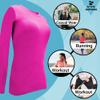 ACTIVE UNIFORMS Women's Under Scrub Tee Crew Neck Long Sleeve T-Shirt (Neon Pink, 5X-Large) view 4